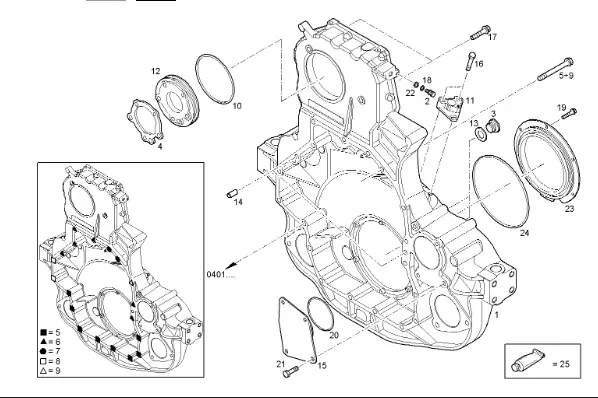 504092448 - Крышка отв. бок. крышки задн. ДВС Cursor13 T9T9./St.